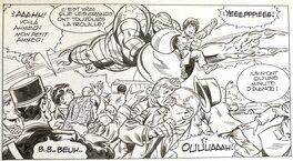 Jean-Yves Mitton - Mikros - Titans no 61 page 28 - planche originale - comic art - b1