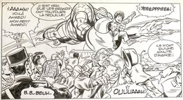 Jean-Yves Mitton - Mikros - Titans no 61 page 28 - planche originale - comic art - b1 Jean-Yves Mitton - Mikros - Titans no 61 page 28 - planche originale - comic art - b1