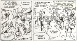 Jean-Yves Mitton - Mikros - Titans no 61 page 28 - planche originale - comic art - c1