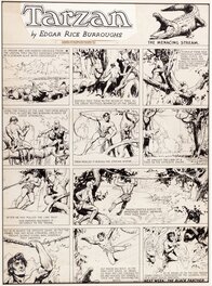 Hal Foster - Hal Foster - Tarzan Sunday - 06.11.1932 - Planche originale