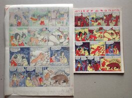 La Planche Originale 15 avec Calque.... et La Page 15 de La BD FLEURUS a droite ( Bd Non Jointe ) . La Planche Originale 15 avec Calque.... et La Page 15 de La BD FLEURUS a droite ( Bd Non Jointe ) .