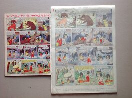 La Planche Originale 16 avec Calque.... et La Page 16 de La BD FLEURUS a gauche ( Bd Non Jointe ) . La Planche Originale 16 avec Calque.... et La Page 16 de La BD FLEURUS a gauche ( Bd Non Jointe ) .