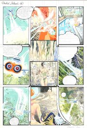 Denis Sire - L' île des Amazones . Orchid Island Story .p. 46 . - Planche originale