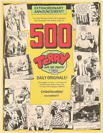 Affiche annonçant le 500 ème strip de Terry dans la collection de Bobby Murphy
