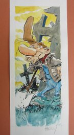 Marc Hardy - G. Raf Zerk (Pierre Tombal) - Original Illustration