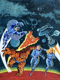 Jean Frisano - Une Aventure des Fantastiques - Le Sphinx et les Inhumains - planche originale - comic art