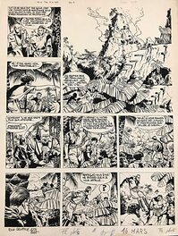 Planche originale - Jean Valhardi : "Chez les êtres de la forêt" p10