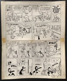 Greg - Zig et Puce - Planche Originale - Le voleur fantôme - Planche 32. - Comic Strip