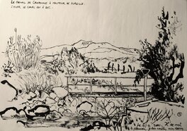 Edmond Baudoin - Les chemins de l'eau en Provence n° 13 - Original Illustration