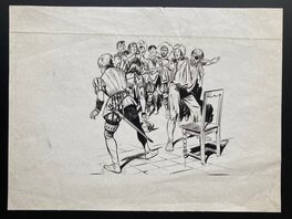 René Giffey - Duel - Original Illustration