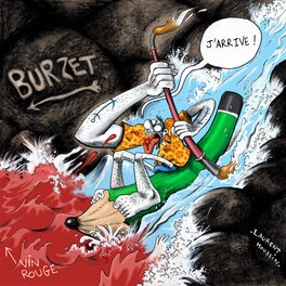Burzt en canoé en couleurs Burzt en canoé en couleurs
