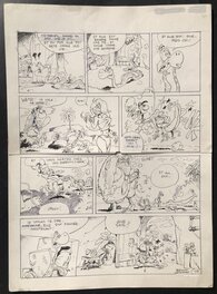 Philippe Bercovici - Boa et Silex - Planche originale (19B) d'un gag en deux planches. - Comic Strip