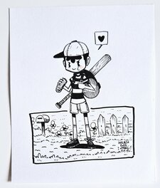 oTTami - Dessin original de l'Inktober 2022 : Ness de Earthbound par oTTami ! - Original Illustration