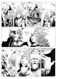 Etape 3 - Planche encrée après les retouches Etape 3 - Planche encrée après les retouches