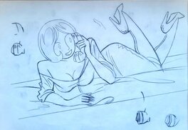 Antonio Lapone - Hanging on the telephone - Original art