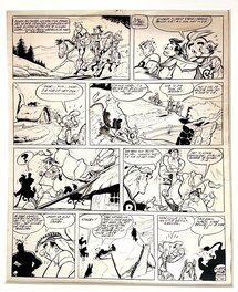 Albert Uderzo - BELLOY - L'HOMME QUI AVAIT PEUR DE SON OMBRE N174 - Planche originale