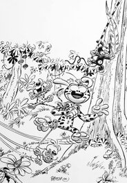 Batem - Marsupilami - Planche originale