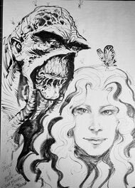 Steve Bissette - Swampthing sketch - Original art