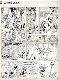 Pierre Seron - Le trou blanc planche 27 - Planche originale