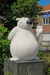 Statue à Limal (où vécut Dupa) en Belgique
