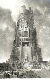 Paul et Gaétan Brizzi - La Tour de Babel - Planche originale