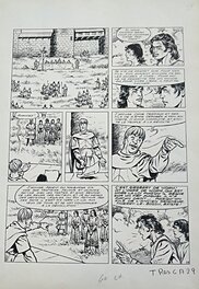 François Craenhals - Chevalier Ardent - L'ogre de Worm - Planche originale