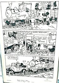 Hergé - Tintin au Congo - Planche originale