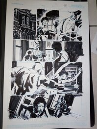 Planche originale DAREDEVIL / michael lark - stefano gaudiano