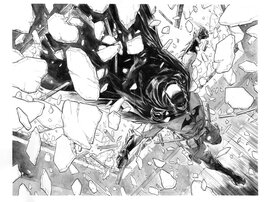 Alejandro Xermánico - Batman : Flashpoint Beyond# 5 PAGE 10- 11 - Planche originale