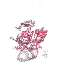 Peter De Sève - Scrat & the nut - Illustration originale