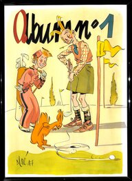 Al Severin - Spirou: "Album n°1" - Illustration originale