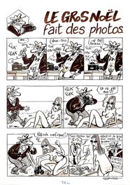 Jacques Lerouge - Le Gros Noël fait des photos - Planche originale