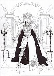 Gianluca Maconi - Warrior Queen - Illustration originale