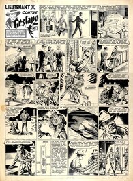 Planche originale - Lieutenant X contre Gestapo