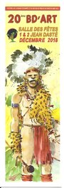 Zoulou sur la marque-page du festival BD'Art (2018). Zoulou sur la marque-page du festival BD'Art (2018).