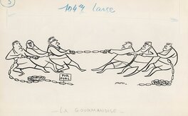 Fred - La gourmandise - Illustration originale