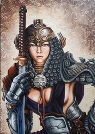 Martin Rodriguez - Samurai Girl - Illustration originale