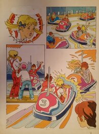 Jean Sidobre - Mademoiselle Caroline N° 1 pg 7. Couleurs directes. - Comic Strip