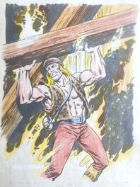 Mitton Kiwi no 323 couverture originale - comic art b1 Mitton Kiwi no 323 couverture originale - comic art b1