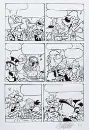 Giorgio Cavazzano - Picsou - Page 14 - “On a volé sur la Lune!” - Planche originale