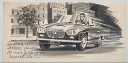 Enzo Magni - Sortie en cabriolet - Original Illustration