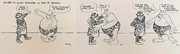 François Boucq - Le chat (de Geluck) rencontre le tigre du Bengale - Comic Strip