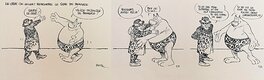 François Boucq - Le chat (de Geluck) rencontre le tigre du Bengale - Planche originale