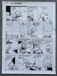 Pierre Seron - Seron - les Petits hommes - Planche originale - Opération QI - Comic Strip