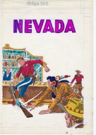 Couverture Nevada N°382 avec son calque couleurs Couverture Nevada N°382 avec son calque couleurs