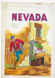 Couverture Nevada N°398 avec son calque couleurs Couverture Nevada N°398 avec son calque couleurs