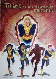 Poster Les Nouveaux Mutants avec son calque couleurs Poster Les Nouveaux Mutants avec son calque couleurs
