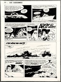 Pierre Seron - Seron - les Petits hommes - Planche originale - Opération QI - Comic Strip
