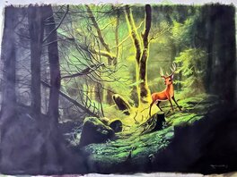 Benjamin Lacombe - BAMBI  illustration originale - Illustration originale