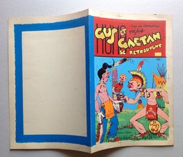 La Couvertur dépliée avec son 4ème de couverture ( format entier de ) 31 par 41 Cm .